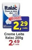 Rossi Supermercado Creme Leite Italac oferta