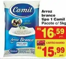 Sam's Club Arroz branco tipo 1 camil 5kg oferta