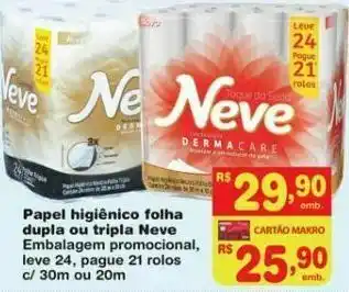 Sam's Club Papel higiênico neve oferta