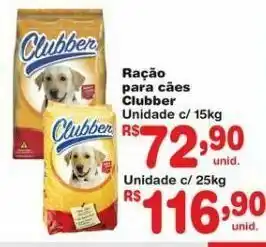 Ração para cães clubber 15kg