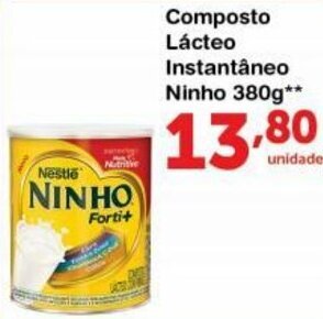 Composto Lacteo Instantaneo Ninho 380g