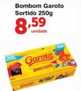 Roldão Bombom Garoto Sortido 250g oferta