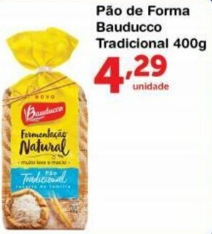 Roldão Pao de Forma Bauducco Tradicional 400g oferta