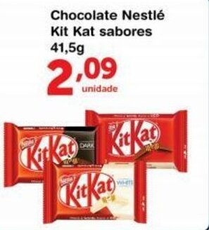 Roldão Chocolate Nestle Kit Kat sabores 41.5kg oferta