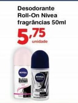 Roldão Desodorante Roll-on Nivea Fragrancias 50ml oferta