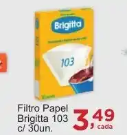 Rossi Supermercado Filtro Papel Brigitta 103 c/ 30un. oferta