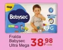 Rossi Supermercado Fralda Babysec Ultra Mega oferta