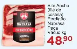 Rossi Supermercado Bife Ancho (filé de costela) Perdigão Nabrasa Peça Vácuo oferta