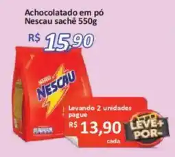 Supermercados Savegnago Achocolatado em pó Nescau sachê oferta
