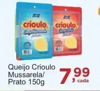Rossi Supermercado Queijo Crioulo Mussarela/ Prato oferta