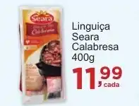 Rossi Supermercado Linguiça Seara Calabresa oferta