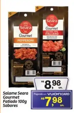 Fort Atacadista Salame Seara Gourmet Fatiado Sabores oferta
