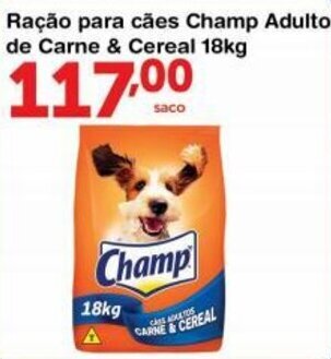 Racao para caes Champ Adulto de Carne e Cereais 18kg