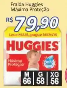 Supermercados Savegnago Fralda Huggies Máxima Proteção oferta