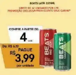 Supermercados Savegnago Beats lata oferta