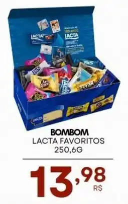 Mercadão Atacadista Bombom lacta favoritos oferta