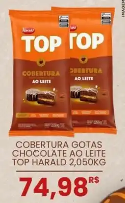 Mercadão Atacadista Cobertura gotas chocolate ao leite top harald oferta