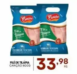 Mercadão Atacadista Filé de tilápia canção oferta