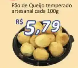 Supermercados Savegnago Pão de Queijo temperado artesanal cada oferta