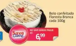 Supermercados Savegnago Bolo confeitado Floresta Branca oferta