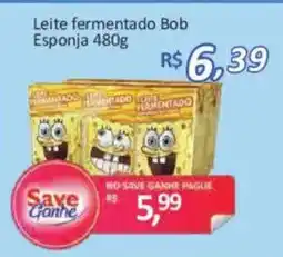 Supermercados Savegnago Leite fermentado Bob Esponja oferta