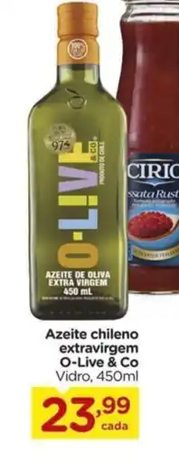 Carrefour Azeite chileno extravirgem O-Live & Co Vidro, oferta