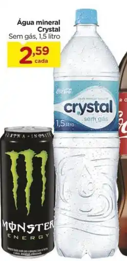 Carrefour Água mineral Crystal Sem gás, oferta