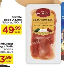 Carrefour Sorvete Bacio Di Latte Sabores, oferta