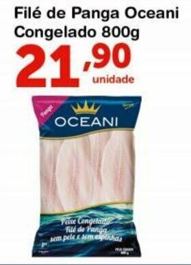 Roldão File de Panga Oceani congelado 800g oferta