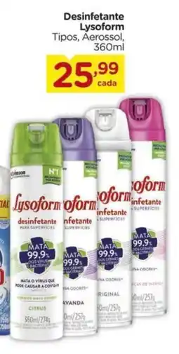 Carrefour Desinfetante Lysoform Tipos, Aerossol, oferta