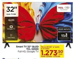 Carrefour Smart TV 32" QLED TCL 32S5K Full HD, Google TV oferta