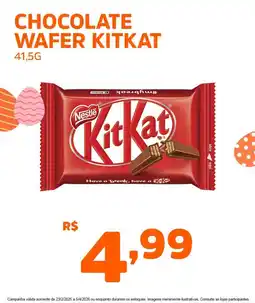 Supermercados Pague Menos Chocolate wafer kitkat oferta