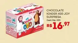 Bistek Supermercados Chocolate kinder joy surpresa oferta