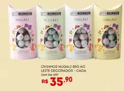 Bistek Supermercados Ovinhos nugali ao leite decorados - cada oferta