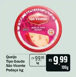 Festval Queijo Tipo Gouda São Vicente Pedaço oferta