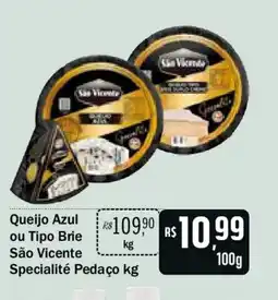 Festval Queijo Azul ou Tipo Brie São Vicente Specialité Pedaço oferta