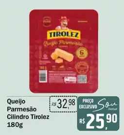 Festval Queijo Parmesão Cilindro Tirolez oferta