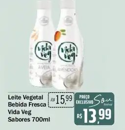 Festval Leite Vegetal Bebida Fresca Vida Veg Sabores oferta