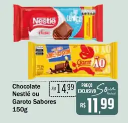 Festval Chocolate Nestlé ou Garoto Sabores oferta