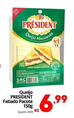 Althoff Supermercados Queijo PRESIDENT Fatiado Pacote oferta