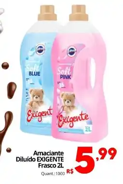 Althoff Supermercados Amaciante Diluído EXIGENTE Frasco oferta