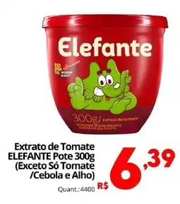 Althoff Supermercados Extrato de Tomate ELEFANTE Pote oferta