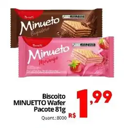 Althoff Supermercados Biscoito MINUETTO Wafer Pacote oferta