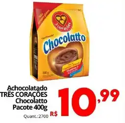 Althoff Supermercados Achocolatado TRÊS CORAÇÕES Chocolatto Pacote oferta