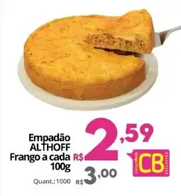 Althoff Supermercados Empadão ALTHOFF Frango a cada oferta