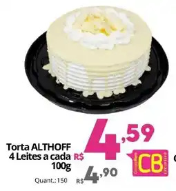 Althoff Supermercados Torta ALTHOFF 4 Leites a cada oferta