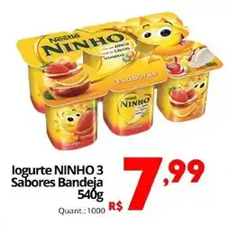 Althoff Supermercados logurte NINHO 3 Sabores Bandeja oferta