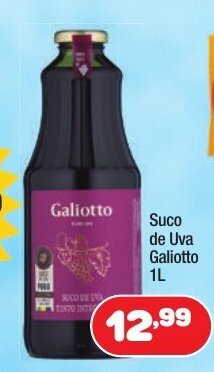 Costazul Supermercados Suco de Uva Galiotto 1L oferta