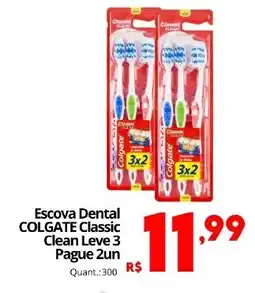 Althoff Supermercados Escova Dental COLGATE Classic Clean oferta