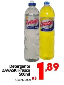 Althoff Supermercados Detergente ZAVASKI Frasco oferta